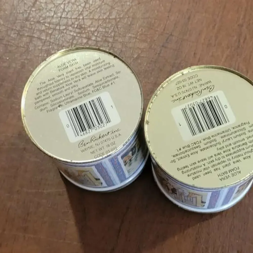 Vintage Ben Rickert Collectible Empty Tin Canister Container